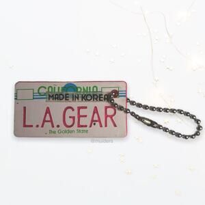 Vintage 1980s LA GEAR Los Angeles California Souvenir Travel Key Chain Keychain
